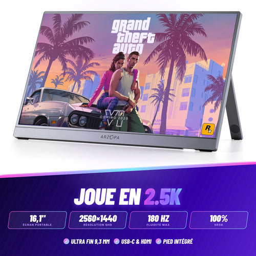 ÉCRAN PORTABLE GAMING 2.5K 180HZ